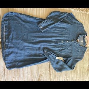 NWT Med Old Navy Chambray long sleeve dress.